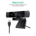 AUKEY 1080P Webcam with Dual Noise Reduction Stereo Microphones by DailySale