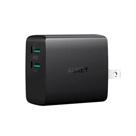 Aukey AMP Wall Charger Dual Port 4.8A USB Charger by DailySale
