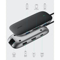 AUKEY CBC71 8 in 1 USB C Hub with Ethernet Port by DailySale