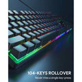 AUKEY KMG16 Mechanical Keyboard Blue Switches 104key by DailySale