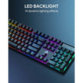 AUKEY KMG16 Mechanical Keyboard Blue Switches 104key by DailySale