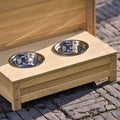 Aukfa 39.4” Wooden Dog House Puppy Shelter Kennel Outdoor & Indoor Dog Crate by DailySale