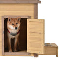 Aukfa 39.4” Wooden Dog House Puppy Shelter Kennel Outdoor & Indoor Dog Crate by DailySale