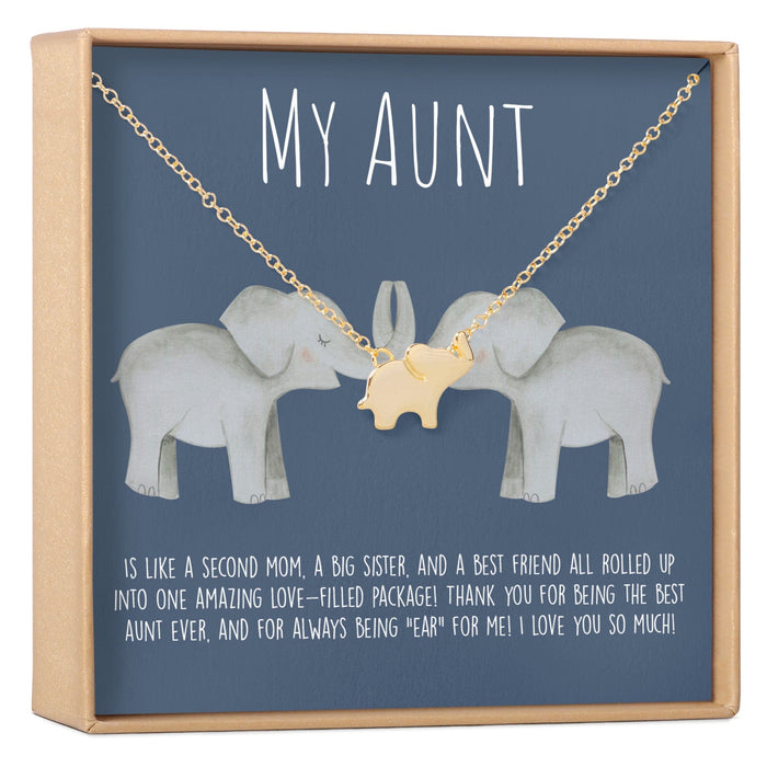 Aunt Elephant Pendant Necklace by Dear Ava