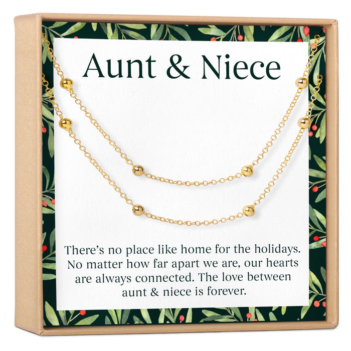 Aunt-Niece Christmas Dot Bracelet Set by Dear Ava