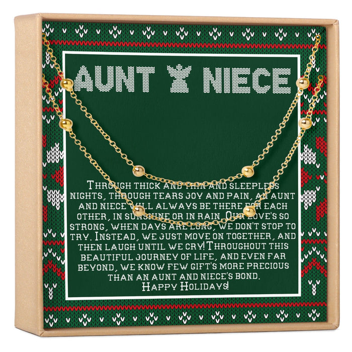 Aunt-Niece Christmas Dot Bracelet Set by Dear Ava