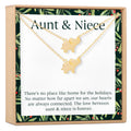 Aunt-Niece Christmas Elephant Necklace Set by Dear Ava