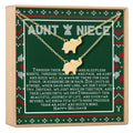 Aunt-Niece Christmas Elephant Necklace Set by Dear Ava