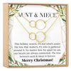 Aunt-Niece Christmas Necklace, Multiple Styles