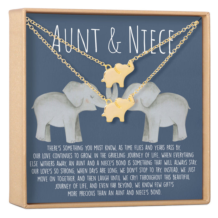 Aunt-Niece Elephant Necklace Set by Dear Ava
