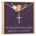 Aunt-Niece Infinity Cross Necklace by Dear Ava