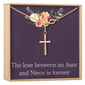 Aunt-Niece Infinity Cross Necklace by Dear Ava