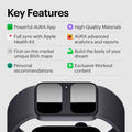 AURA Strap 2 Compatible w Apple Watch (45/49 mm (44/42mm), Coal Black) (Refurbished) by DailySale