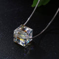 Aurora Borealis Crystal Cube Necklace Made with Swarovski Crystal by DailySale