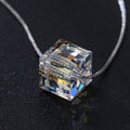 Aurora Borealis Crystal Cube Necklace Made with Swarovski Crystal by DailySale