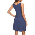 Women Summer Casual T Shirt Dresses Beach Cover up Plain Pleated Tank Dress by DailySale