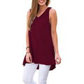 Women's Summer Casual Sleeveless V-Neck T-Shirt Tunic Blouse Tank Tops by DailySale