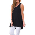 Women's Summer Casual Sleeveless V-Neck T-Shirt Tunic Blouse Tank Tops by DailySale