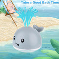 Auto Spray Water Whale Toy With Seven Kinds Of Flashing Light For Toddlers by DailySale