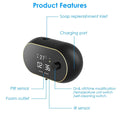 Automatic Soap Dispenser Wall Mounted Hand Free with Clock Temperature by DailySale