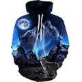 Autumn and Winter 3D Printed Wolf Sweatshirt Hoodie by DailySale