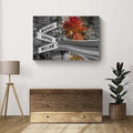 Autumn Bridge Family Names Sign by Tailored Canvases