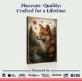Autumn Fox Double Exposure Wall Art by Tailored Canvases