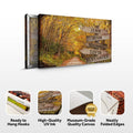 Autumn Road Family Name Sign by Tailored Canvases