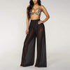 Awoscut Women See Through Sheer Mesh Pants