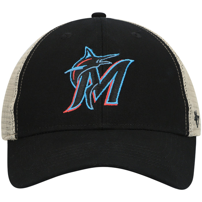 47 BrandMiami Marlins Snapback Adjustable Trucker Hat by I-Max Fashions