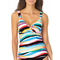 Anne Cole Womens Multi Color Striped Stretch Adjustable Straps Lined by Vanessa Jane