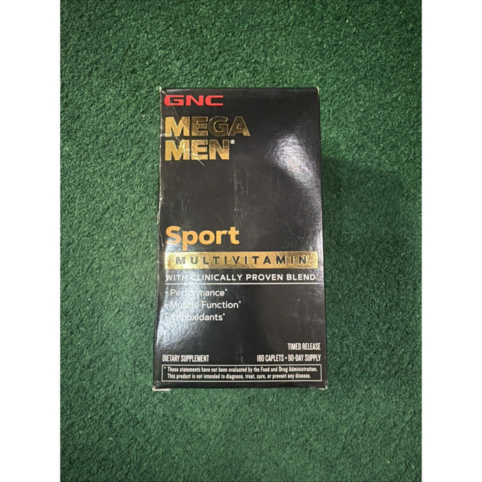 GNC Mega Men Sport Multivitamin | Performance, Muscle 180 Count. BB 11/26 by Price Is Right Miami
