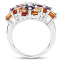 7.96 Carat Genuine Amethyst & Madeira Citrine .925 Sterling Silver Ring by Bids.com