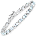 Natural Blue Topaz Bracelet by Fine Color Jewels