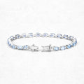 Natural Blue Topaz Bracelet by Fine Color Jewels
