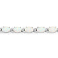 Genuine Opal Tennis Bracelet by Fine Color Jewels