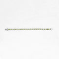 8.61 Ct Oval Olive Green Peridot Prong Sterling Silver Inline Tennis Bracelet by Fine Color Jewels