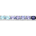 Genuine Multi Stone Eternity Bracelet by Fine Color Jewels