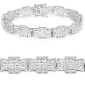 0.48 Carat Genuine White Diamond .925 Sterling Silver Bracelet by Bids.com
