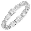 0.48 Carat Genuine White Diamond .925 Sterling Silver Bracelet by Bids.com