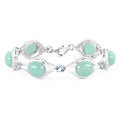 39.72 Carat Genuine Aquamarine .925 Sterling Silver Bracelet by Bids.com