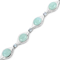 39.72 Carat Genuine Aquamarine .925 Sterling Silver Bracelet by Bids.com