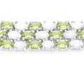 Genuine Opal and Peridot Tennis Bracelet by Fine Color Jewels
