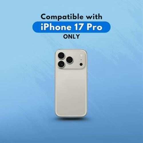 Glitter Clear Case Compatible with iPhone 17 Pro, Sparkly Hard Back Cover, Transparent by Generic