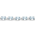 8.80 Carat Genuine Aquamarine .925 Sterling Silver Bracelet by Bids.com