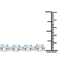 8.80 Carat Genuine Aquamarine .925 Sterling Silver Bracelet by Bids.com