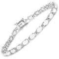 Genuine Opal Tennis Bracelet by Fine Color Jewels
