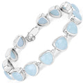 25.90 Carat Genuine Aquamarine .925 Sterling Silver Bracelet by Bids.com