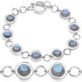 15.48 Carat Genuine Labradorite .925 Sterling Silver Bracelet by Bids.com