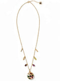 Laundry by Shelli Segal Gold-Tone Multicolor Crystal Charm Pendant Necklace by Vanessa Jane